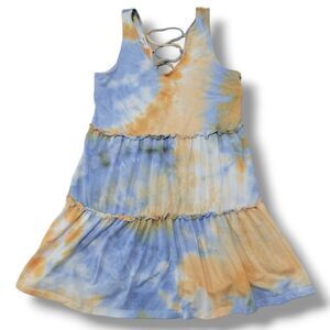Stitch & Pine Dress Size Medium Women's Sleeveless Dress A-Line Dress Tie Dyed